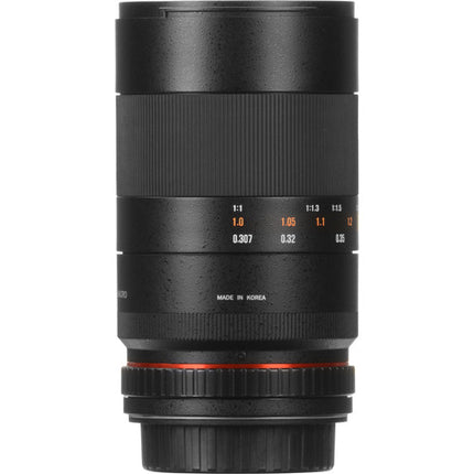 Samyang 100mm f2.8 ED UMC Objetivo Macro para Fujifilm X APS-C 1:1 Mínimo enfoque 1m