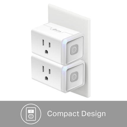 TP-Link HS103P2 Enchufe Inteligente Wi-Fi 2.4 GHz Control Remoto 2-Pack