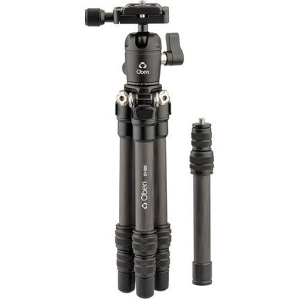 Oben CTT-1000 Trípode de Mesa de Fibra de Carbono con Adaptador Lateral 11 lb 15.5 pulgadas