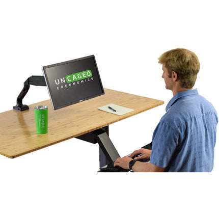 Uncaged Ergonomics Brazo Ajustable para Monitor 17-27" con 3 Puertos USB