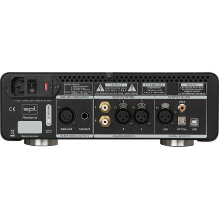 SPL Phonitor xe Amplificador de Auriculares y DAC Negro 32-Bit 120V