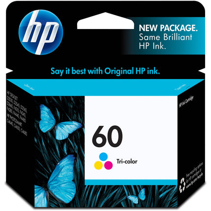 Cartucho de Tinta HP 60 Tricolor para Documentos y Imágenes nítidas