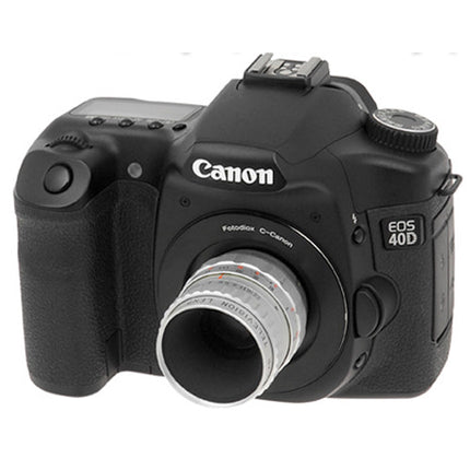 FotodioX Adaptador de Montura para Lente C-Mount a Canon EF o EF-S con Confirmación de Enfoque Generación v10