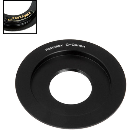 FotodioX Adaptador de Montura para Lente C-Mount a Canon EF o EF-S con Confirmación de Enfoque Generación v10