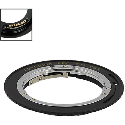 FotodioX Pro Adaptador de Montura para Lentes Contax-Yashica a Canon EF EF-S con Chip de Confirmación de Enfoque v10