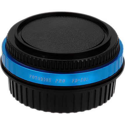 FotodioX Pro Adaptador de Montura para Lentes Canon FD a EF EF-S con Chip v10 y Multiplicador 1.4x