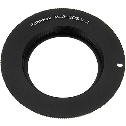 FotodioX Adaptador Montura Tipo 2 para Lente M42 a Canon EF con Chip de Confirmación de Enfoque Gen v10 y Soporte de Apertura Completa