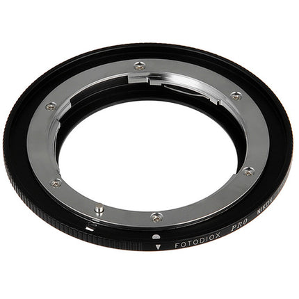 Adaptador FotodioX Pro para Lentes Nikon F a Canon EF con Chip de Confirmación de Enfoque v10 y Anillo de Montaje de Latón