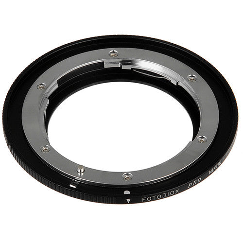 Adaptador FotodioX Pro para Lentes Nikon F a Canon EF con Chip de Confirmación de Enfoque v10 y Anillo de Montaje de Latón