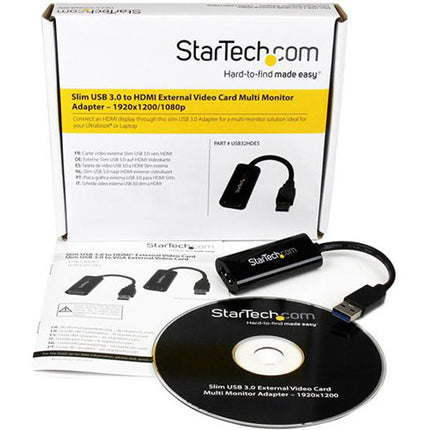 StarTech Slim Adaptador USB 3.0 a HDMI para Video 5 Gb/s 16MB DDR2
