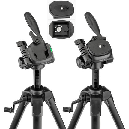 Magnus PV-3320G Trípode Fotográfico y de Video con Columna Central y Adaptador para Smartphone y Montura GoPro 62 Pulgadas 11 lb Capacidad