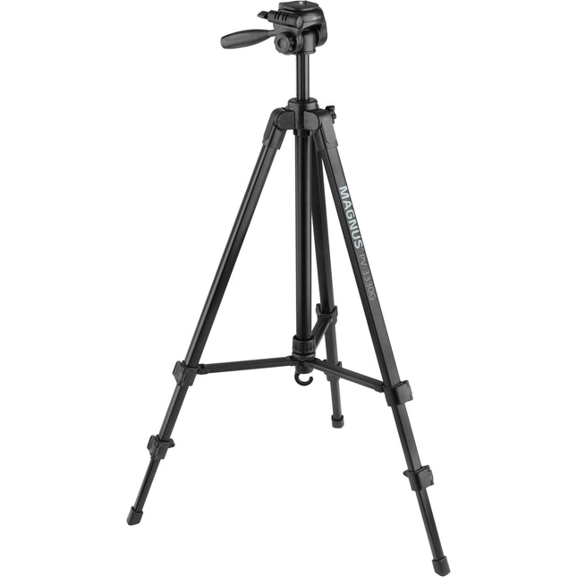 Magnus PV-3330G Trípode para foto y video altura máx 66.7 pulg con adaptador smartphone y soporte GoPro