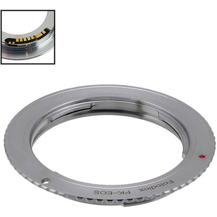 Adaptador de Montura FotodioX para Lente Pentax K a Canon EF-S con Chip v10 y Confirmación de Enfoque