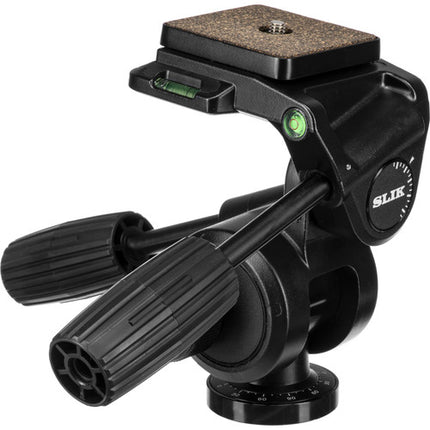 SLIK SH-807E Cabezal Pan/Tilt 3 Vías Capacidad 10 kg Altura 15 cm