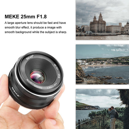 Meike MK-25mm f1.8 Objetivo Manual para FUJIFILM X APS-C