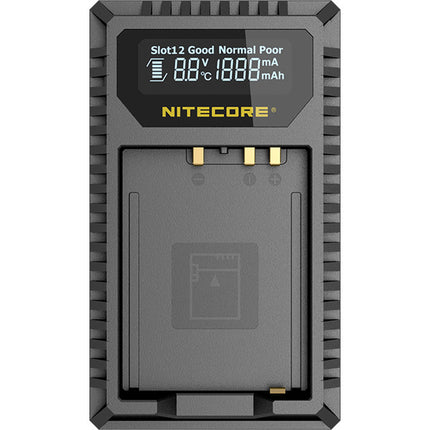 Nitecore FX1 Cargador USB de Viaje Dual para Baterías FUJIFILM NP-W126 1000mA 2 Horas