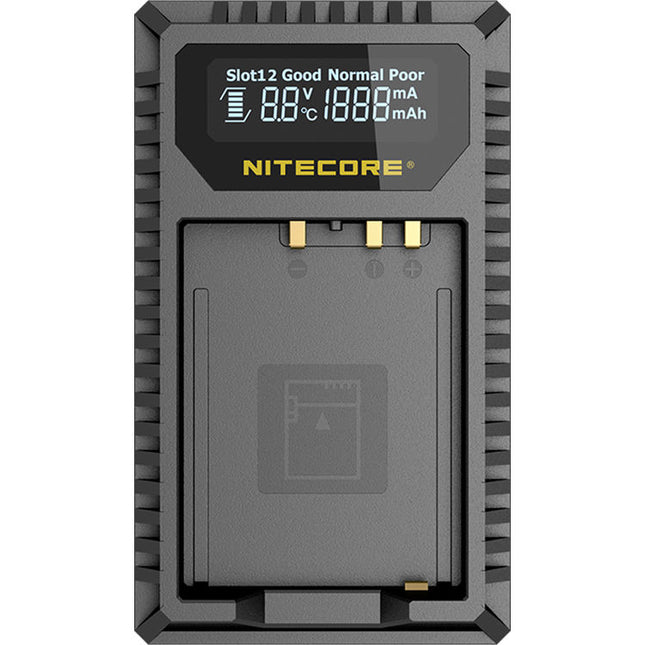Nitecore FX1 Cargador USB de Viaje Dual para Baterías FUJIFILM NP-W126 1000mA 2 Horas