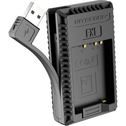 Nitecore FX1 Cargador USB de Viaje Dual para Baterías FUJIFILM NP-W126 1000mA 2 Horas