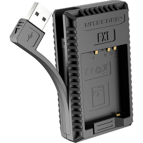 Nitecore FX1 Cargador USB de Viaje Dual para Baterías FUJIFILM NP-W126 1000mA 2 Horas