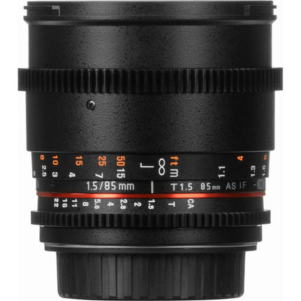 Rokinon 50mm T1.5 lente cine para Canon EF Montura Full Frame T1.5-22