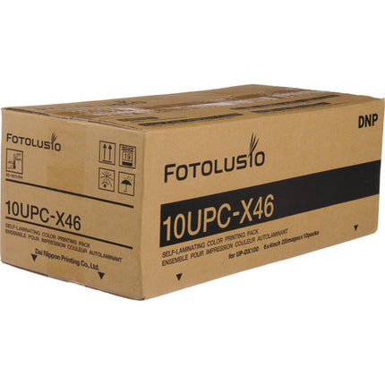 DNP 4.0 x 6.9" Pack de impresión color autolaminado para Sony UP-DX100 250 impresiones 10 sets