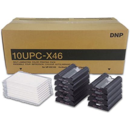 DNP 4.0 x 6.9" Pack de impresión color autolaminado para Sony UP-DX100 250 impresiones 10 sets
