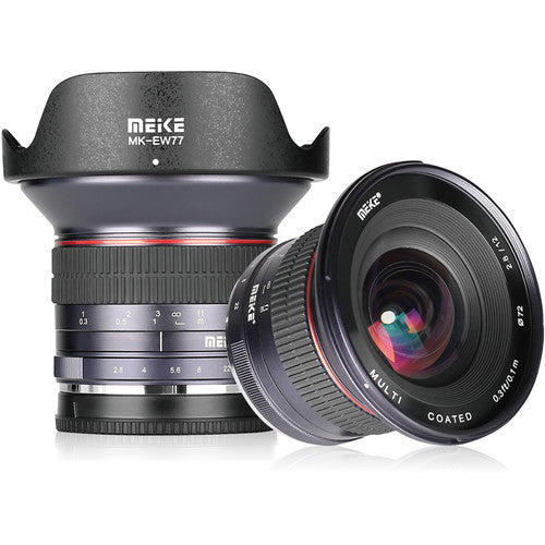 Meike MK-12mm f/2.8 Lente para Sony E APS-C Metal y Foco Manual