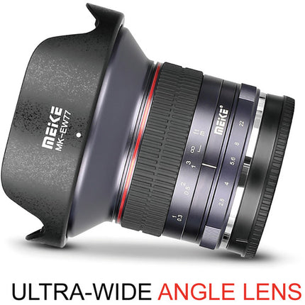 Meike MK-12mm f/2.8 Lente para Sony E APS-C Metal y Foco Manual