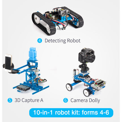 Makeblock mBot Ultimate 2.0 Kit Robot 10 en 1 Bluetooth USB aluminio anodizado