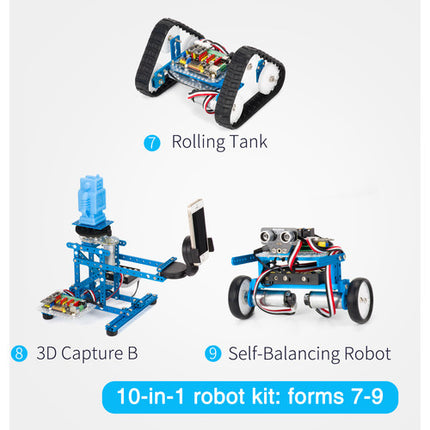 Makeblock mBot Ultimate 2.0 Kit Robot 10 en 1 Bluetooth USB aluminio anodizado
