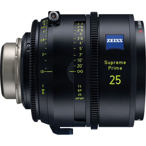 ZEISS Supreme Prime 25mm T1.5 Lente de cine Full-Frame con iris de 16 hojas y enfoque interno