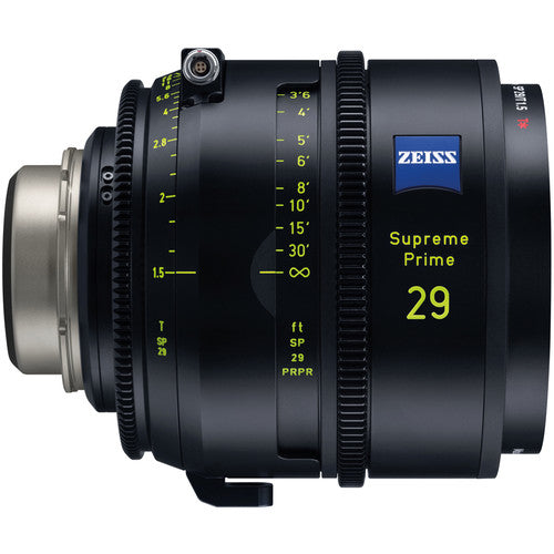 ZEISS Supreme Prime 29mm T1.5 Lente full-frame con enfoque interno y diafragma de 16 hojas