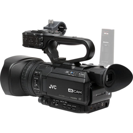 JVC GY-HM250 Cámara de Video UHD 4K con Zoom Óptico 12x y Streaming HD