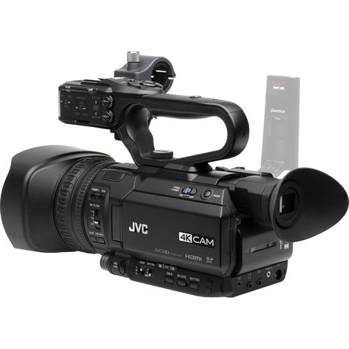JVC GY-HM250 Cámara de Video UHD 4K con Zoom Óptico 12x y Streaming HD