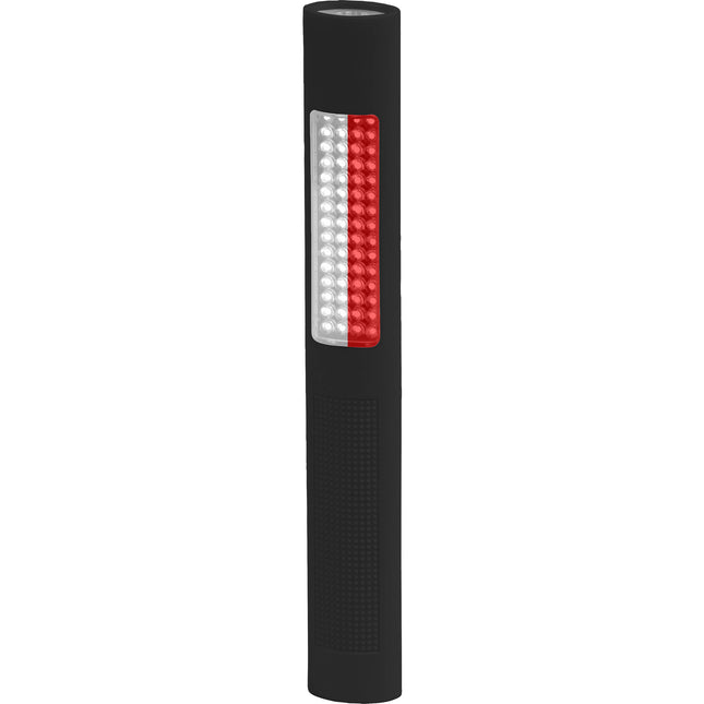 Nightstick NSP-1172 Linterna de Seguridad LED 150 lúmenes blanco rojo con clip magnético