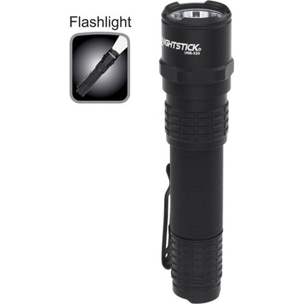 Nightstick USB-320 Linterna LED Recargable 320 Lúmenes Batería Li-Ion