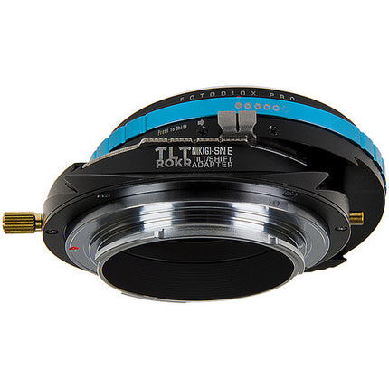 FotodioX Pro TLT ROKR Adaptador Tilt-Shift para Nikon F G a Sony E con 10mm Shift 10° Tilt