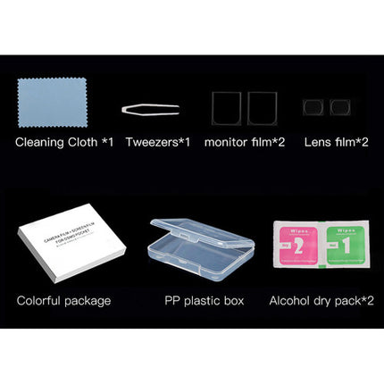 DigitalFoto Solution Kit de Protectores para Lente y Monitor DJI Osmo Pocket 0.2mm 2 Sets