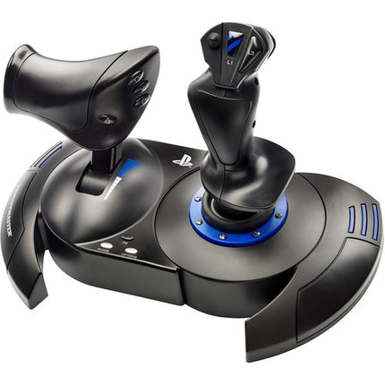 Thrustmaster T-Flight Hotas 4 Joystick para vuelo con acelerador desmontable y sistema de timón dual compatible PS4 PS5 PC