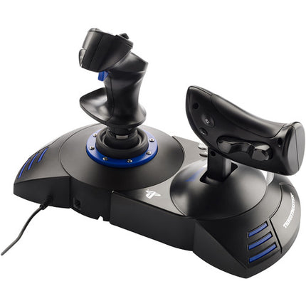 Thrustmaster T-Flight Hotas 4 Joystick para vuelo con acelerador desmontable y sistema de timón dual compatible PS4 PS5 PC