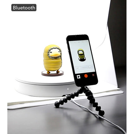 ORANGEMONKIE Foldio360 Plataforma Giratoria Inteligente Bluetooth 4.0 LE y Luz Halo Edge
