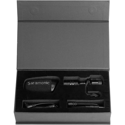 Saramonic Vmic Mini Micrófono Shotgun Ultracompacto para Cámaras con Paraviento y Cable 3.5mm