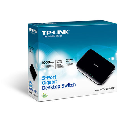 TP-Link 5 Puertos Switch de Escritorio Gigabit Sin Gestión Plug and Play