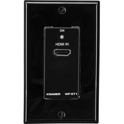 Kramer WP-571 Emisor HDMI Montaje en Pared Activo 1 Gang 12 VDC Negro