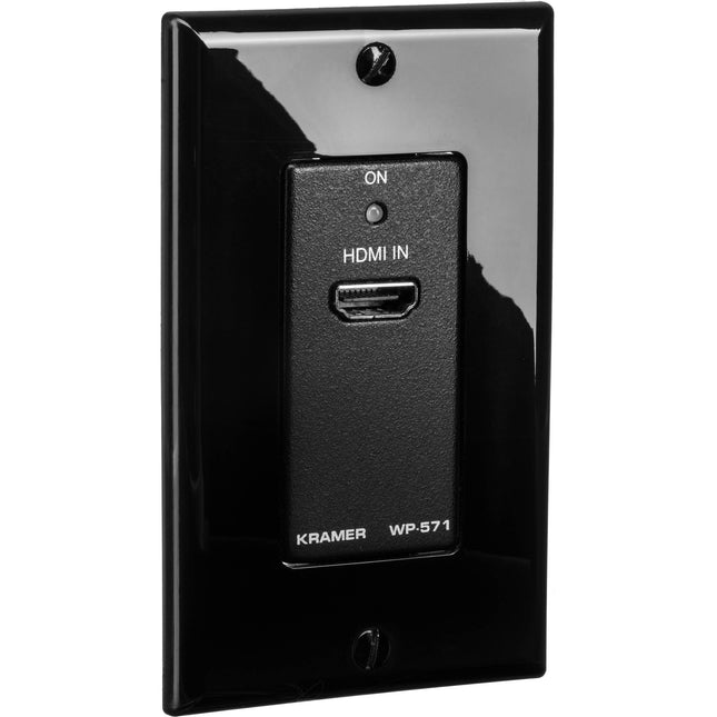 Kramer WP-571 Emisor HDMI Montaje en Pared Activo 1 Gang 12 VDC Negro