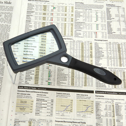 Carson SG-16 Lupa 2x con Aumento 10x y Soporte Plegable Estuche