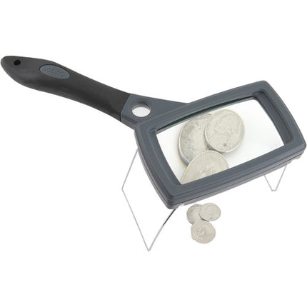 Carson SG-16 Lupa 2x con Aumento 10x y Soporte Plegable Estuche