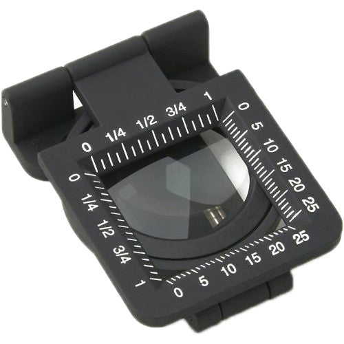 Carson LT-80 Lupa Metalica LinenTest 5x Plegable Con Escala Metrica
