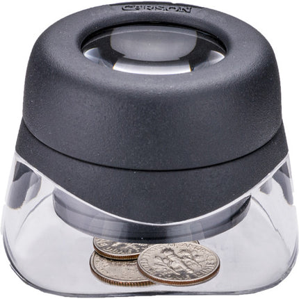 Carson LH-30 VersaLoupe Lupa 10x con enfoque ajustable y luz ambiental