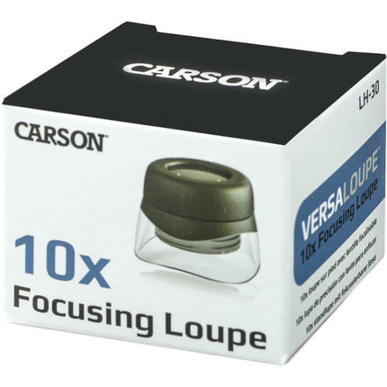 Carson LH-30 VersaLoupe Lupa 10x con enfoque ajustable y luz ambiental